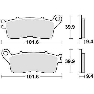 

Braking brzdové destičky (sinterová směs CM56) (2ks) M501-290