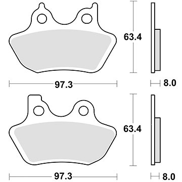 

Braking brzdové destičky (sinterová směs CM77) (2ks) M501-335