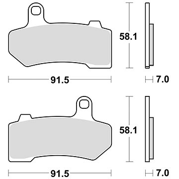 

Braking brzdové destičky (sinterová směs CM77) (2ks) M501-337