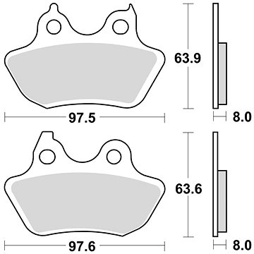 

Braking brzdové destičky (sinterová směs CM88) (2ks) M501-342