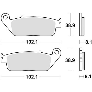 

Braking brzdové destičky (sinterová směs P30) (2ks) M501-311