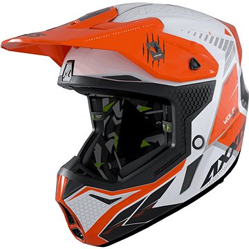 

Axxis Wolf ABS Star Track a4 motokrosová helma lesklá fluor oranžová XL