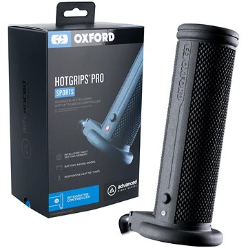 

Oxford gripy vyhřívané Hotgrips Pro Sports, s integrovaným ovládáním v rámci gripu