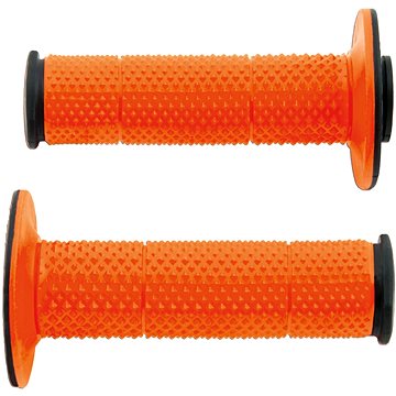 

RTECH gripy Full Diamond, černé/oranžové, extra měkké, pár
