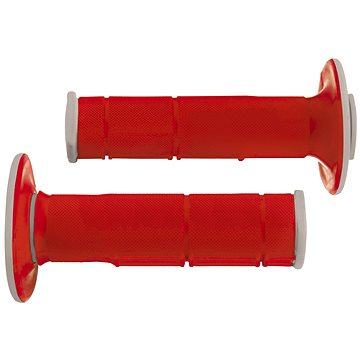 

RTECH gripy Racing dvouvrstvé, měkké, červeno-šedé, pár, délka 116 mm