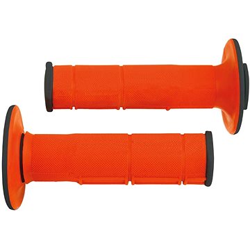 

RTECH gripy Racing dvouvrstvé, měkké, oranžovo-černé, pár, délka 116 mm
