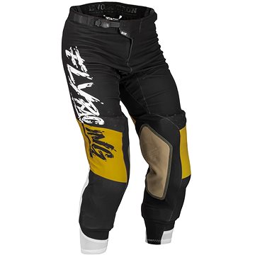 Fly Racing kalhoty Evolution DST, 2023 bílá/zlatá/černá velikost 30