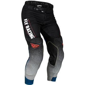 Fly Racing kalhoty Evolution DST, 2023 černá/šedá/modrá velikost 30
