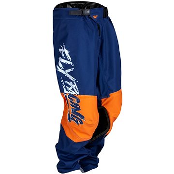 Fly Racing kalhoty Kinetic Khaos, 2023 dětské bílá/modrá/oranžová velikost 22