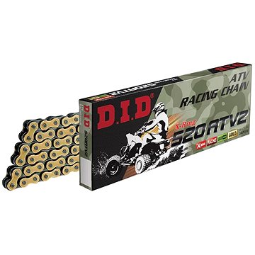 

D.I.D Chain ATV X-Kroužkový řetěz 520ATV2 98 L zlatý/černý