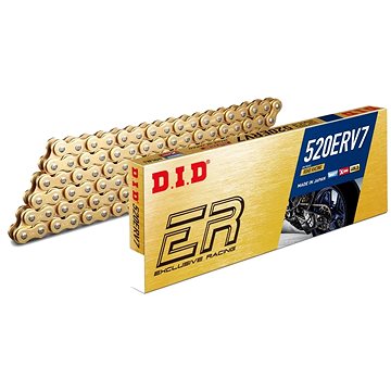 

D.I.D Chain Street závodní řetěz 520ERV7 120 L zlatý/zlatý