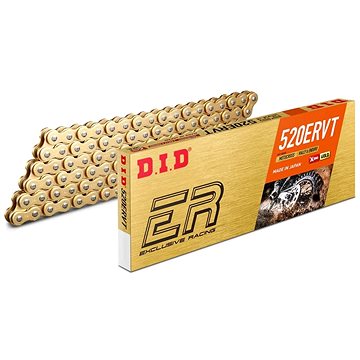 

D.I.D Chain Závodní řetěz enduro 520ERVT 120 L zlatý/zlatý