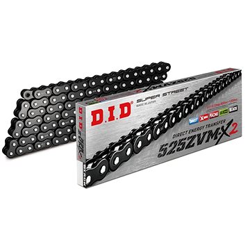 

D.I.D Chain ZVM-X série X-Kroužkový řetěz 525ZVM-X2 124 L Black/Black