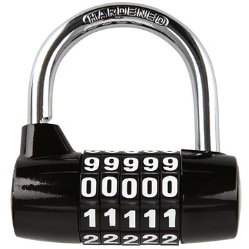 

OXFORD zámek U profil 5-DIGIT (průměr čepu 7 mm, černý)