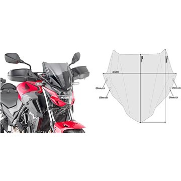 

KAPPA A1176AK kit plexi 1176AK HONDA CB 500 F (19-23)