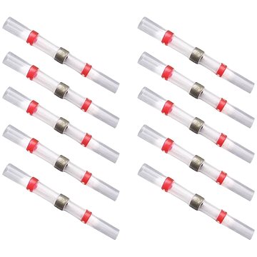 

SEFIS Vodotěsná kabelová spojka pájecí s cínem a bužírkou - červená O2,7mm x 40mm 10ks