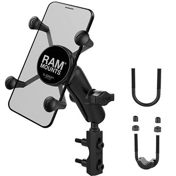 

RAM Mounts kompletní sestava držáku X-Grip s uchycením na objímku brzdové/spojkové páčky/řidítka mot