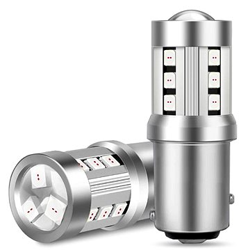 

LED žárovka P21/5W BAY15D 15SMD 3,5W červená