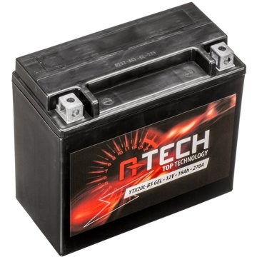 

A-TECH baterie 12V, YTX20L-BS, 18 Ah, 270 A, bezúdržbová GEL 175 × 87 × 155