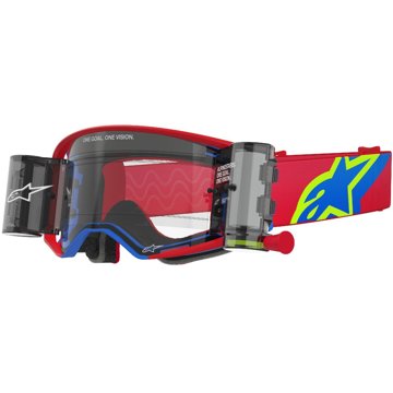 

ALPINESTARS brýle SUPERTECH CORP ROLL-OFF WIDE VISION 2025, červená/modrá, čiré plexi