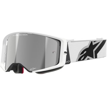

ALPINESTARS brýle SUPERTECH CORP 2025, bílá, zrcadlové stříbrné plexi