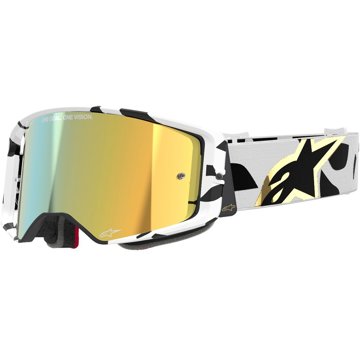 

ALPINESTARS brýle SUPERTECH CORP 2025, bílá/zlatá, zrcadlové zlaté plexi