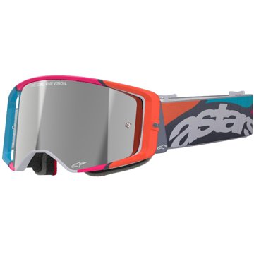 

ALPINESTARS brýle SUPERTECH STREAM 2025, šedá/multicolor, zrcadlové stříbrné plexi