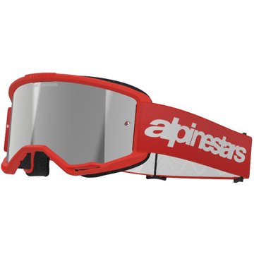 

ALPINESTARS brýle VISION 3 WORDMARK 2025, červená, zrcadlové stříbrné plexi