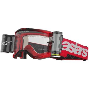 

ALPINESTARS brýle VISION 5 BLAZE ROLL-OFF WIDE VISION 2025, červená, čiré plexi