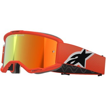 

ALPINESTARS brýle VISION 5 CORP 2025, oranžová, zrcadlové červené plexi