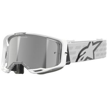

ALPINESTARS brýle VISION 8 CORP 2025, bílá, zrcadlové stříbrné plexi