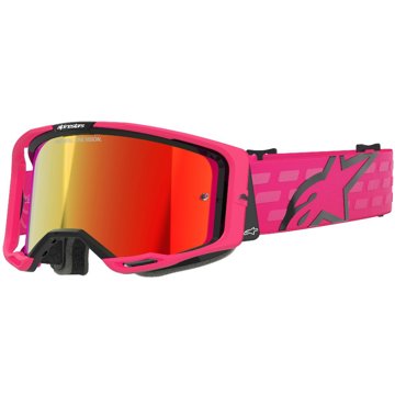 

ALPINESTARS brýle VISION 8 CORP 2025, růžová, zrcadlové červené plexi