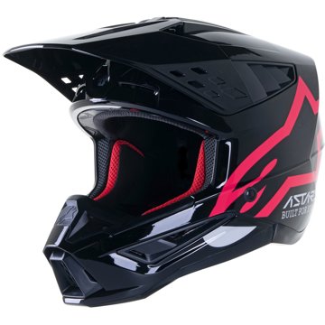 ALPINESTARS přilba S-M5 COMPASS, 2023, černá/růžová, vel. XL