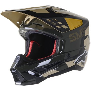 ALPINESTARS přilba S-M5 ROVER, 2023, pískový maskáč/mandarinka lesklá, vel. 2XL