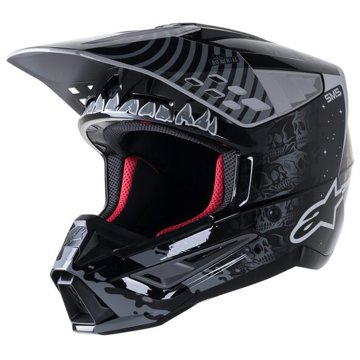 ALPINESTARS přilba S-M5 SOLAR FLARE, 2023, černá/šedá, vel. 2XL
