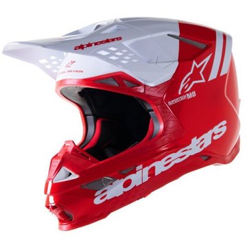 ALPINESTARS přilba SUPERTECH S-M8 RADIUM 2, 2023, červená/bílá, vel. XL