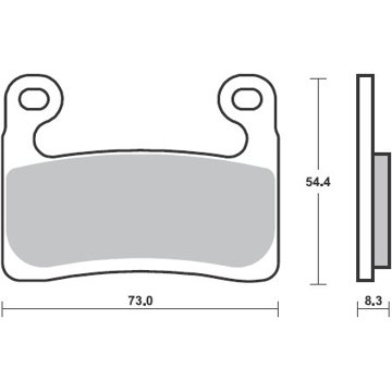 

BREMBO Brzdové destičky 07GR90SA SA