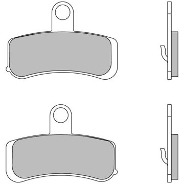 

BREMBO Brzdové destičky 07HD15SA SA