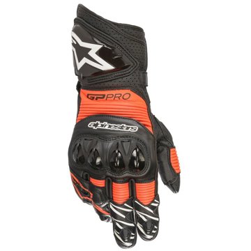 ALPINESTARS rukavice GP PRO R 3, černé/červené fluo, vel. 2XL