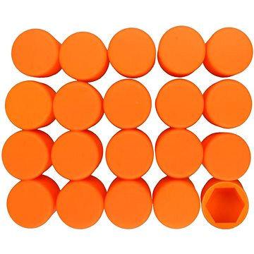 

CAPPA Kryty šroubů silikonové 20ks oranžové 21 mm