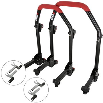 

SEFIS M20U sklopný pojízdný univerzální moto stojan přední a zadní set - 2v1 / 2v1