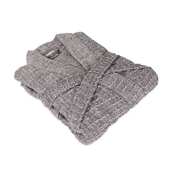 

Möve Waflový župan CHARCOAL šedý, M +