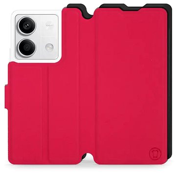 

Mobiwear Soft Touch flip pro Xiaomi Redmi Note 13 5G - Rudé & Černé