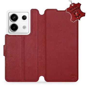 

Kožené Mobiwear flip pro Xiaomi Redmi Note 13 Pro 5G / Poco X6 5G - Tmavě červené - L_DRS