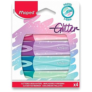 

MAPED Fluo Peps Glitter - sada 4 barev