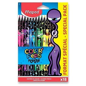 MAPED Color´Peps Monster bezdřevé 18 barev