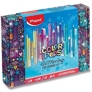 

MAPED Glitter 31dílný výtvarný kufřík
