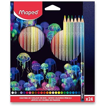 

MAPED Deepsea Paradise, trojhranné, 24 barev