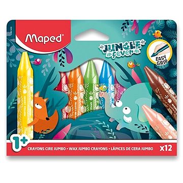 

MAPED Jungle Fever Jumbo trojhranné, 12 barev