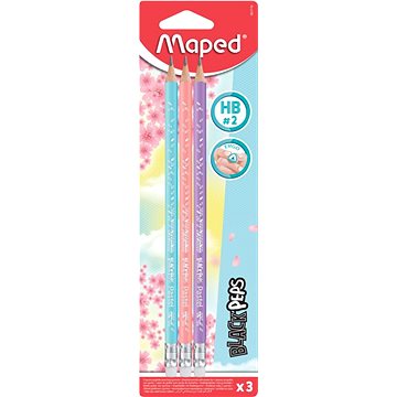 

MAPED Pastel HB s pryží, 3 ks